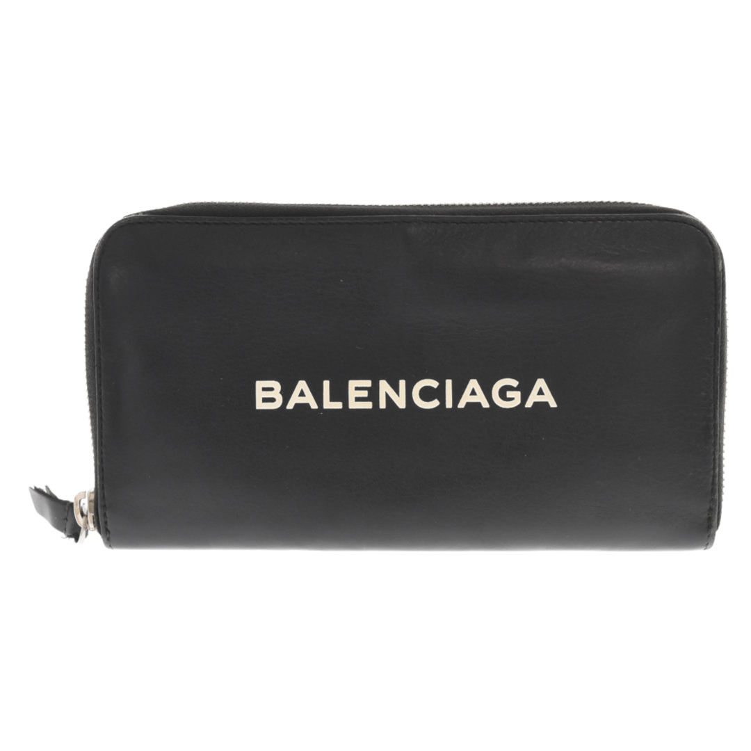 Balenciaga(バレンシアガ)のBALENCIAGA バレンシアガ エブリデイ コンチネンタル ジップアラウンド ラウンドファスナー ウォレット 長財布 505052 ブラック メンズのファッション小物(長財布)の商品写真