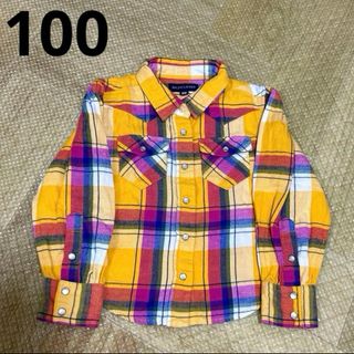 ラルフローレン(Ralph Lauren)のRALPH LAURENラルフローレン長袖チェックシャツ 100㎝(ジャケット/上着)