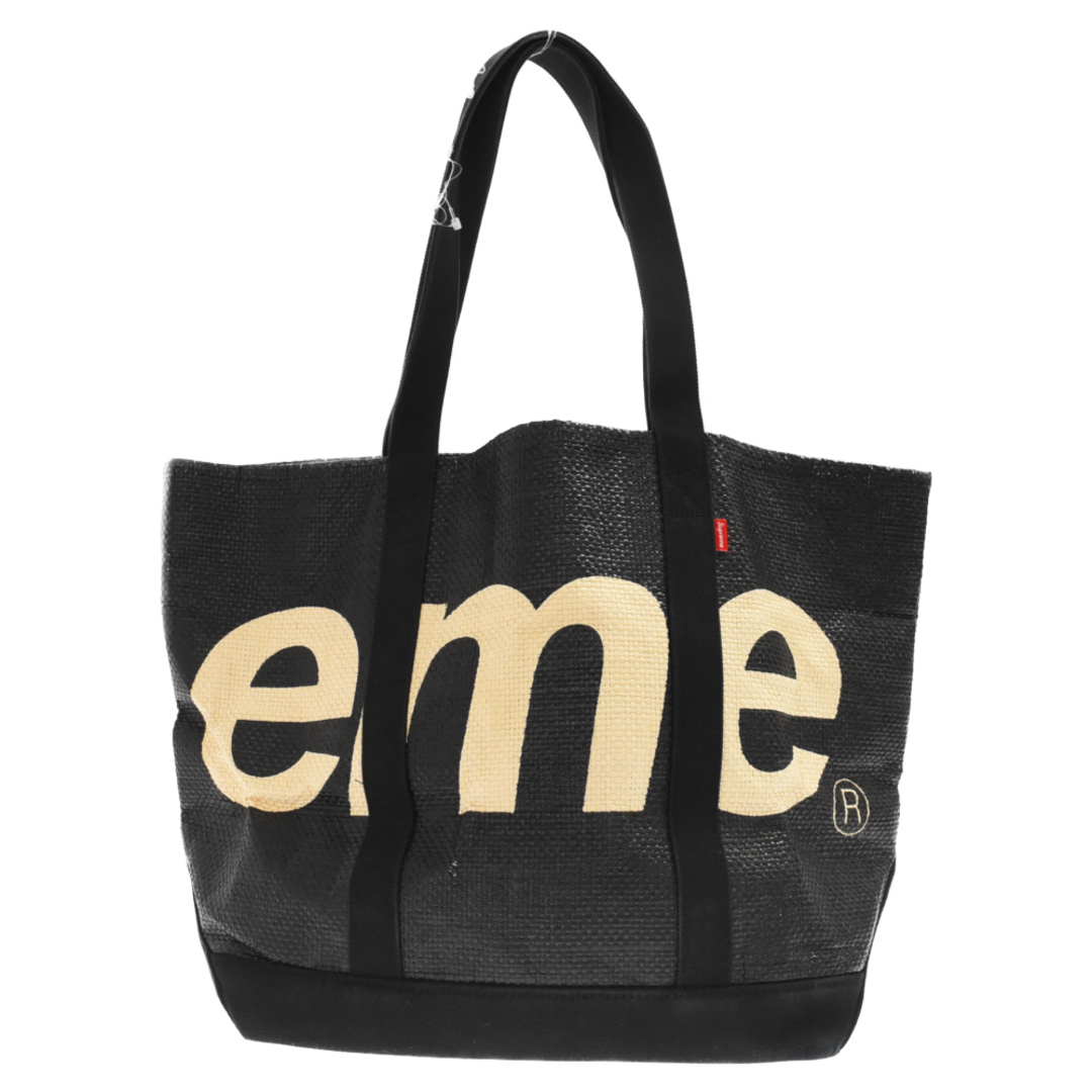 Supreme(シュプリーム)のSUPREME シュプリーム 20SS Raffia Tote ラフィアトートバッグ ブラック メンズのバッグ(トートバッグ)の商品写真