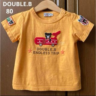 ダブルビー(DOUBLE.B)のミキハウス　ダブルビー  半袖　シャツ　Tシャツ　飛行機　マリン　男の子　春　夏(Ｔシャツ)