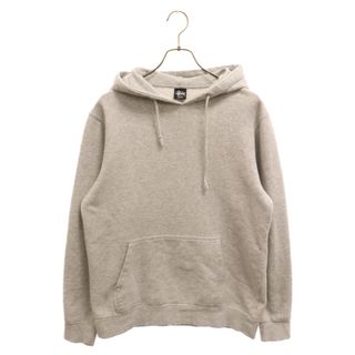 ステューシー(STUSSY)のSTUSSY ステューシー プレーンスウェットプルオーバーパーカー グレー(パーカー)