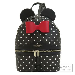 kate spade ディズニーコラボ ミニー ドット柄 リュック・デイパック レザー レディース