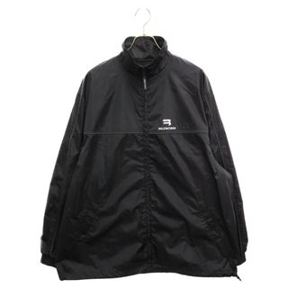 Balenciaga - BALENCIAGA バレンシアガ 21AW Sporty Bロゴ ナイロン ジップアップ トラックジャケット 663081 ブラック