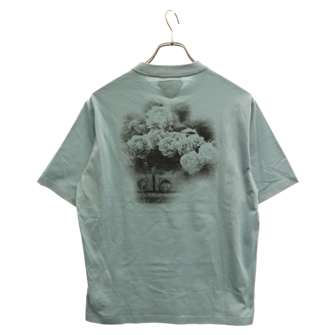 PRADA(プラダ)のPRADA プラダ 22SS 転写プリント 半袖Tシャツ カットソー グリーン UJN822 S222 11R4 メンズのトップス(Tシャツ/カットソー(半袖/袖なし))の商品写真