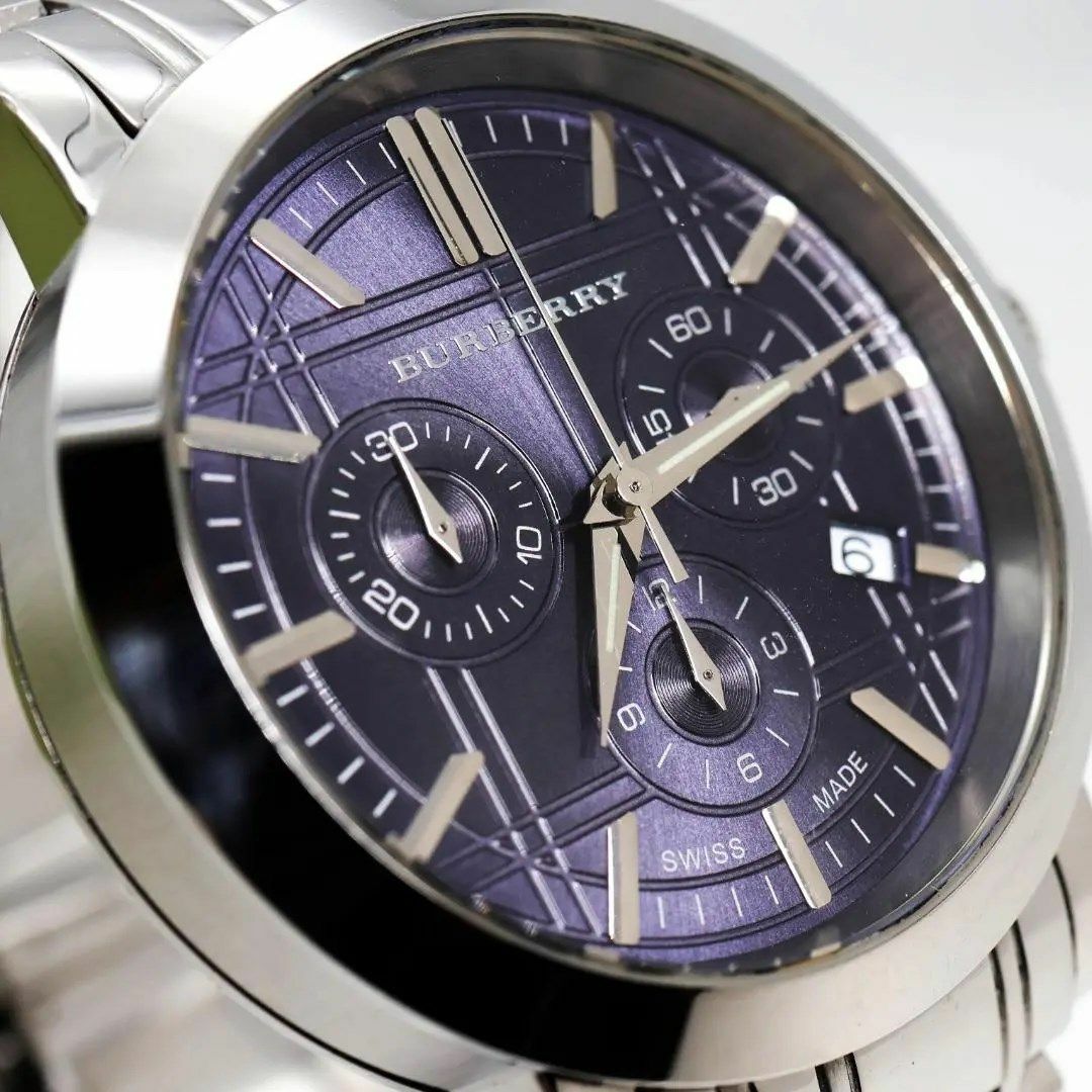 BURBERRY(バーバリー)の《美品》BURBERRY 腕時計 クロノグラフ BU1360 ヘリテージ n メンズの時計(腕時計(アナログ))の商品写真