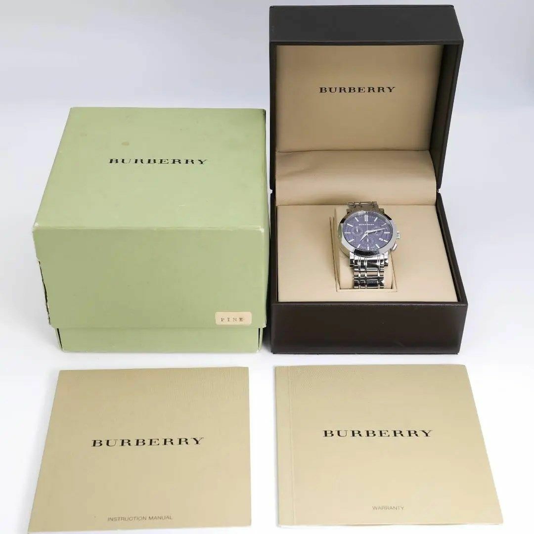 BURBERRY(バーバリー)の《美品》BURBERRY 腕時計 クロノグラフ BU1360 ヘリテージ n メンズの時計(腕時計(アナログ))の商品写真