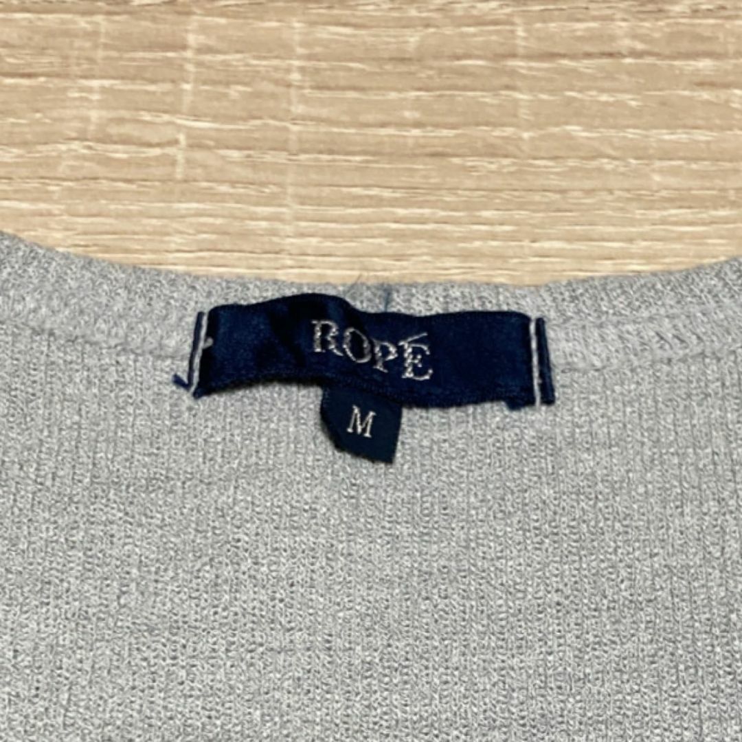 ROPE’(ロペ)の🌟ROPE ロペ トップス Tシャツ【M】半袖 グレー レディース レディースのトップス(Tシャツ(半袖/袖なし))の商品写真