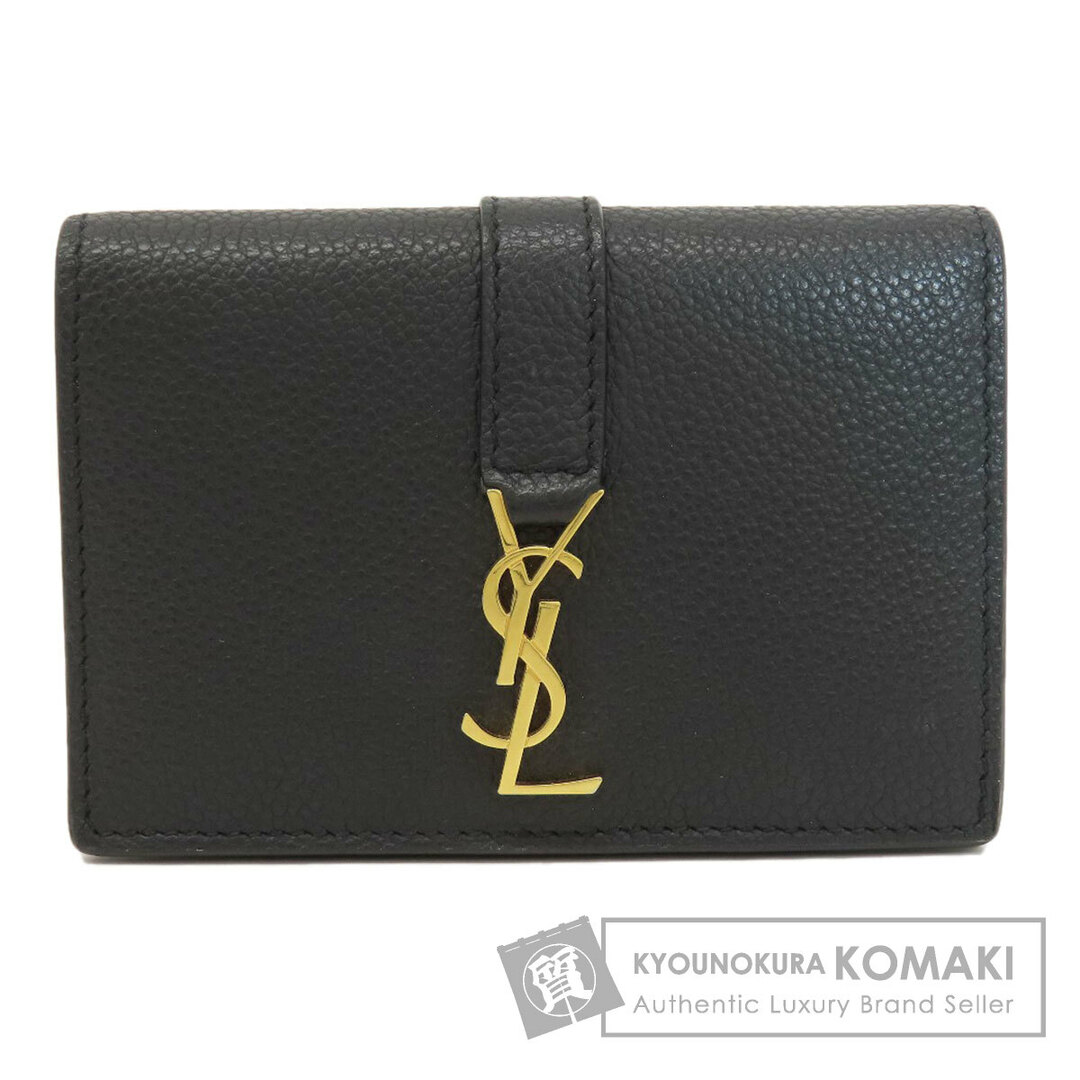 Yves Saint Laurent(イヴサンローラン)のYVES SAINT LAURENT ロゴ カードケース レザー レディース レディースのファッション小物(名刺入れ/定期入れ)の商品写真