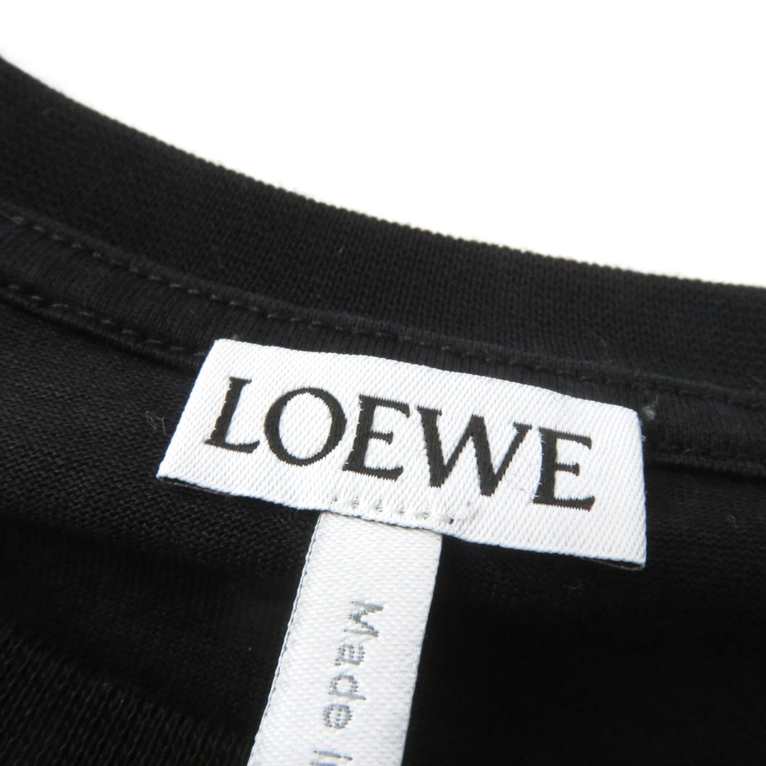 LOEWE(ロエベ)の極美品★LOEWE ロエベ S359341XA4 コットン100％ アナグラム刺繍 オーバーサイス カットソー/半袖Ｔシャツ ブラック S 正規品 レディース レディースのトップス(Tシャツ(半袖/袖なし))の商品写真