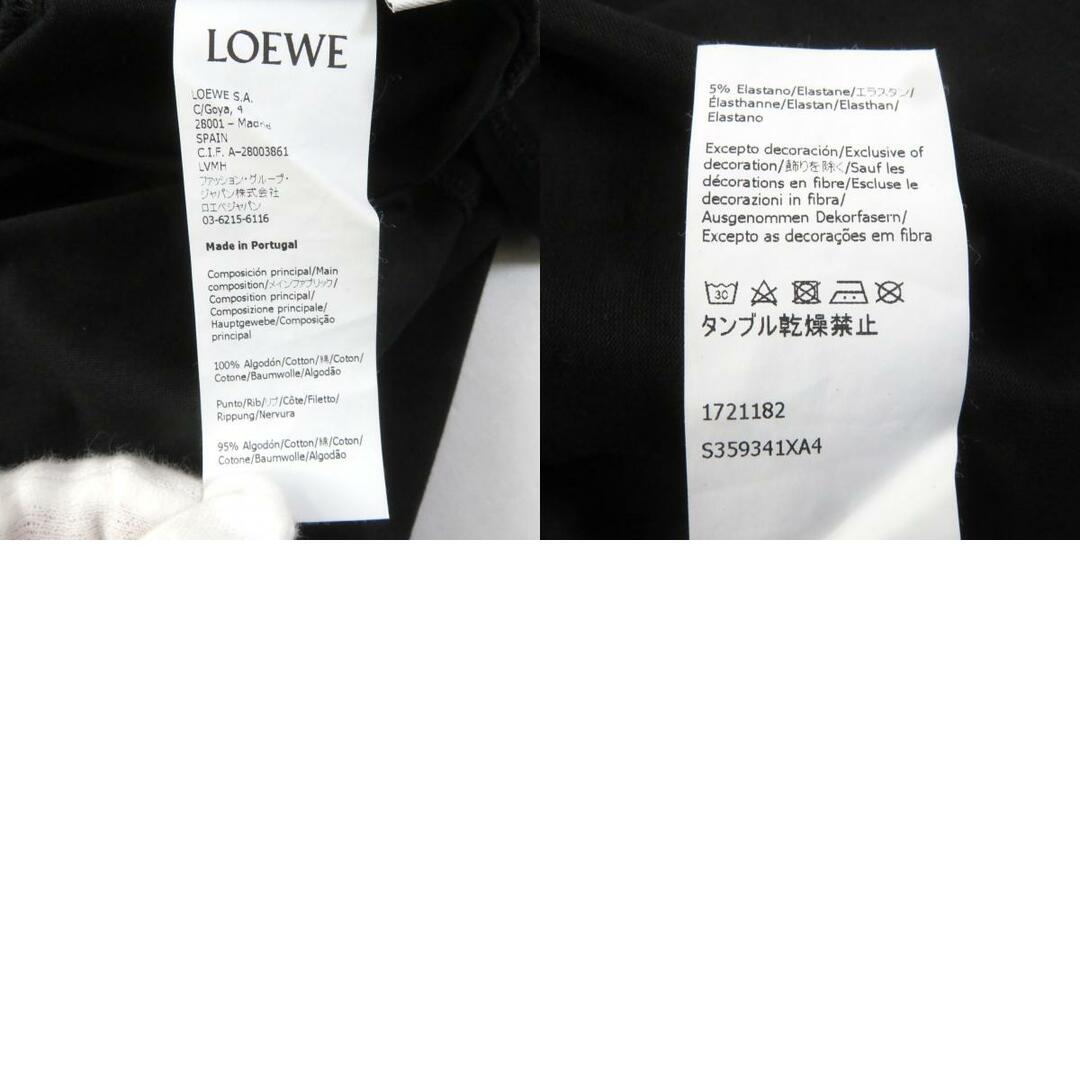 LOEWE(ロエベ)の極美品★LOEWE ロエベ S359341XA4 コットン100％ アナグラム刺繍 オーバーサイス カットソー/半袖Ｔシャツ ブラック S 正規品 レディース レディースのトップス(Tシャツ(半袖/袖なし))の商品写真