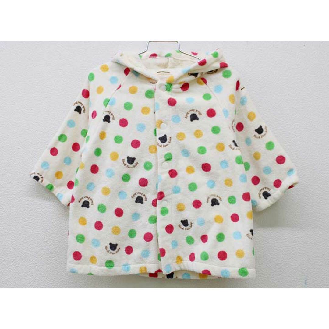 mikihouse(ミキハウス)の【新入荷!】現行▼ミキハウス/mikihouse▼70‐90cm(F) バスローブ ベージュ×マルチ  【中古】【ネット限定】 子供 キッズ 男の子 女の子 春夏秋冬 childcare 913042 キッズ/ベビー/マタニティのこども用バッグ(その他)の商品写真