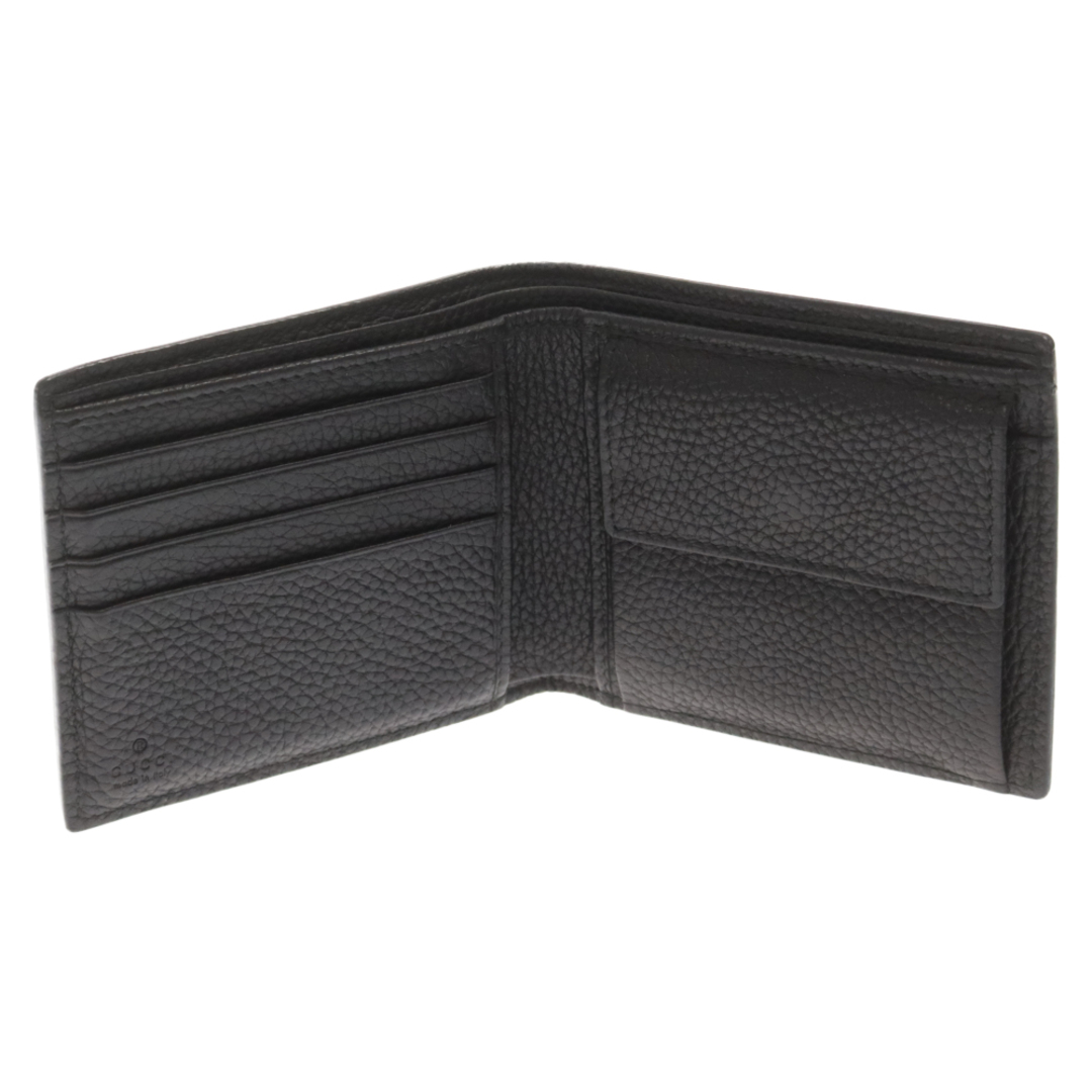 Gucci(グッチ)のGUCCI グッチ ジャンボGG レザー コンパクト コインウォレット 二つ折り財布 ブラック 739479 メンズのファッション小物(折り財布)の商品写真