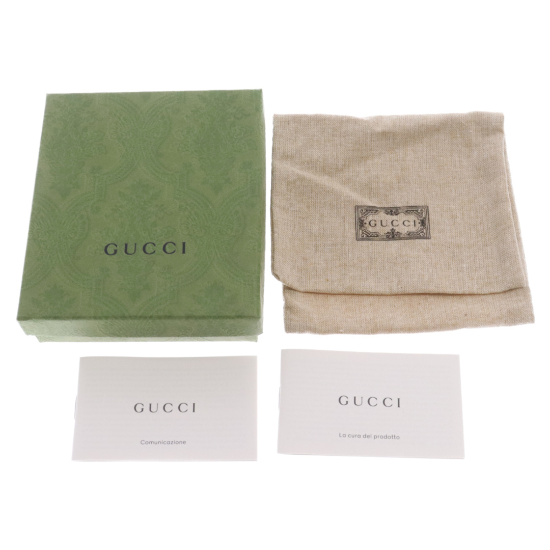 Gucci(グッチ)のGUCCI グッチ ジャンボGG レザー コンパクト コインウォレット 二つ折り財布 ブラック 739479 メンズのファッション小物(折り財布)の商品写真