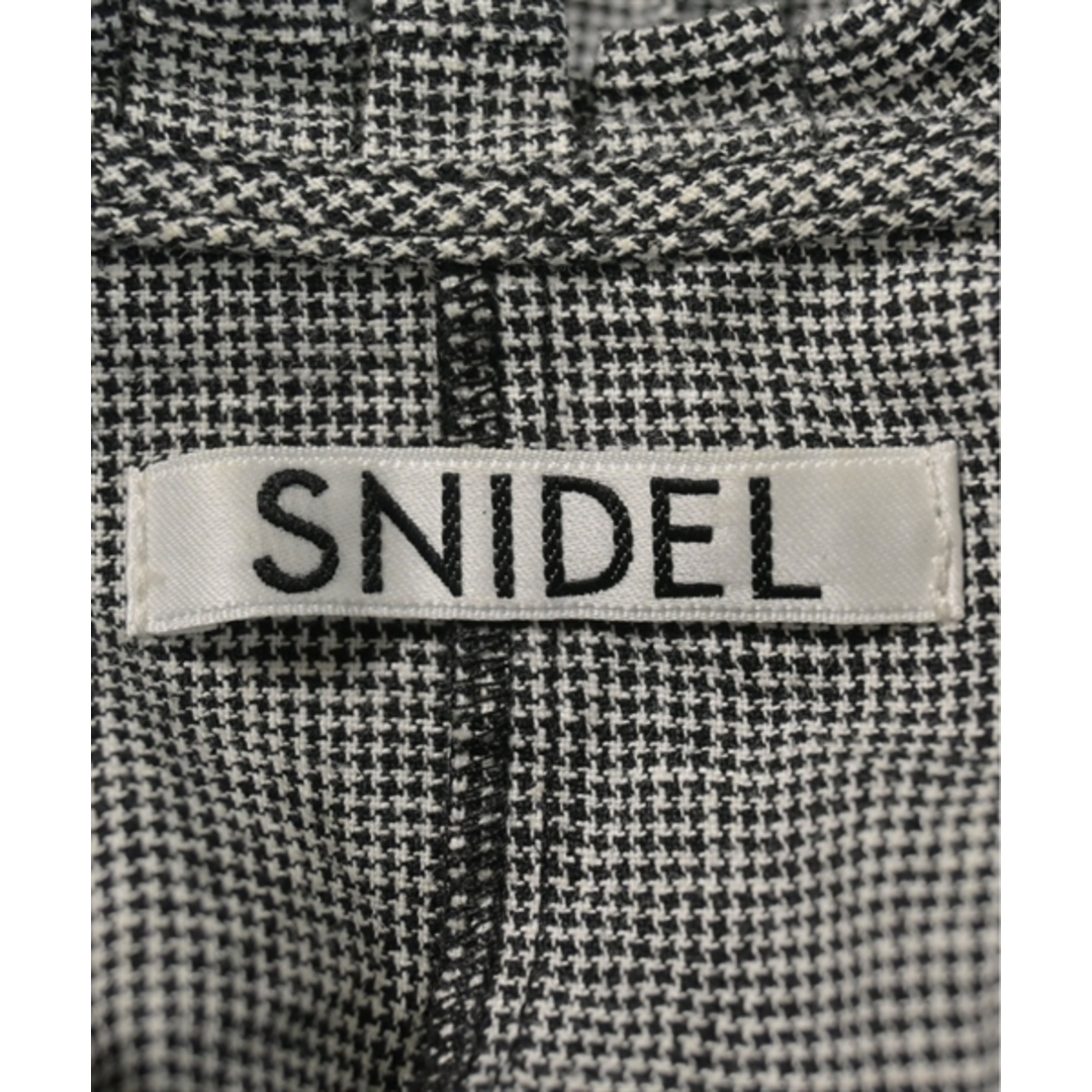 SNIDEL(スナイデル)のSNIDEL スナイデル ブラウス F 黒x白(千鳥格子) 【古着】【中古】 レディースのトップス(シャツ/ブラウス(長袖/七分))の商品写真