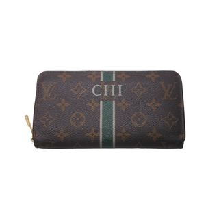 ルイヴィトン(LOUIS VUITTON)のLOUIS VUITTON ルイヴィトン ジッピーウォレット マイLVヘリテージ 長財布 モノグラム イニシャル入り 美品 中古 61468(財布)