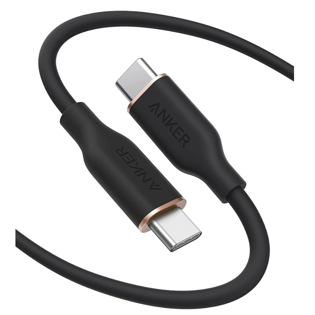 Anker(アンカー)のAnker PowerLine III Flow USB-C & USB-C スマホ/家電/カメラのスマートフォン/携帯電話(その他)の商品写真