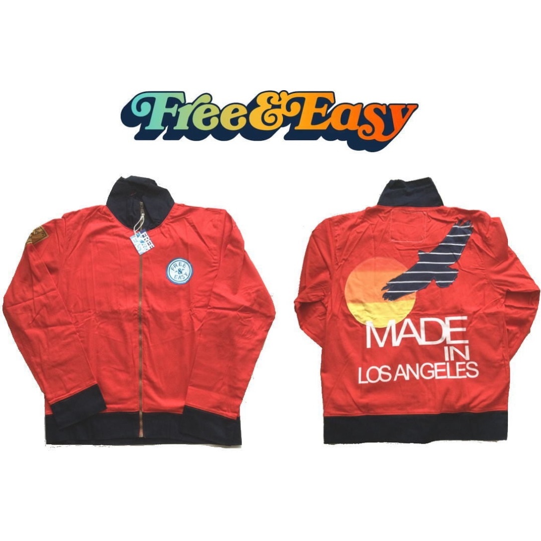 FREE&EASY フリー＆イージー トラックジャケット レッドL