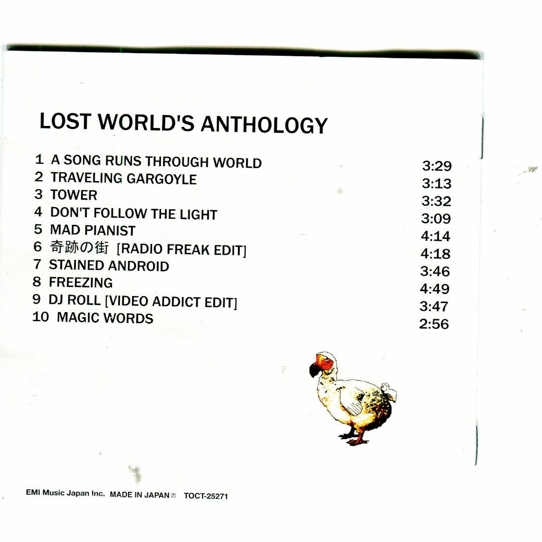 W12151  LOST WORLD’S ANTHOLOGY ストレイテナー 中古CD エンタメ/ホビーのCD(その他)の商品写真