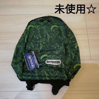 アウトドアプロダクツ(OUTDOOR PRODUCTS)のOUTDOOR PRODUCTS リュック 恐竜 キッズ 89.K Green(リュックサック)