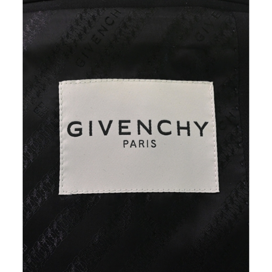 GIVENCHY(ジバンシィ)のGIVENCHY ジバンシー ステンカラーコート 48(L位) 黒 【古着】【中古】 メンズのジャケット/アウター(ステンカラーコート)の商品写真