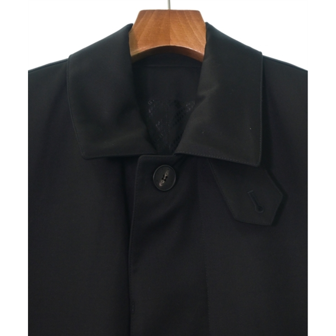 GIVENCHY(ジバンシィ)のGIVENCHY ジバンシー ステンカラーコート 48(L位) 黒 【古着】【中古】 メンズのジャケット/アウター(ステンカラーコート)の商品写真