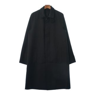 ジバンシィ(GIVENCHY)のGIVENCHY ジバンシー ステンカラーコート 48(L位) 黒 【古着】【中古】(ステンカラーコート)