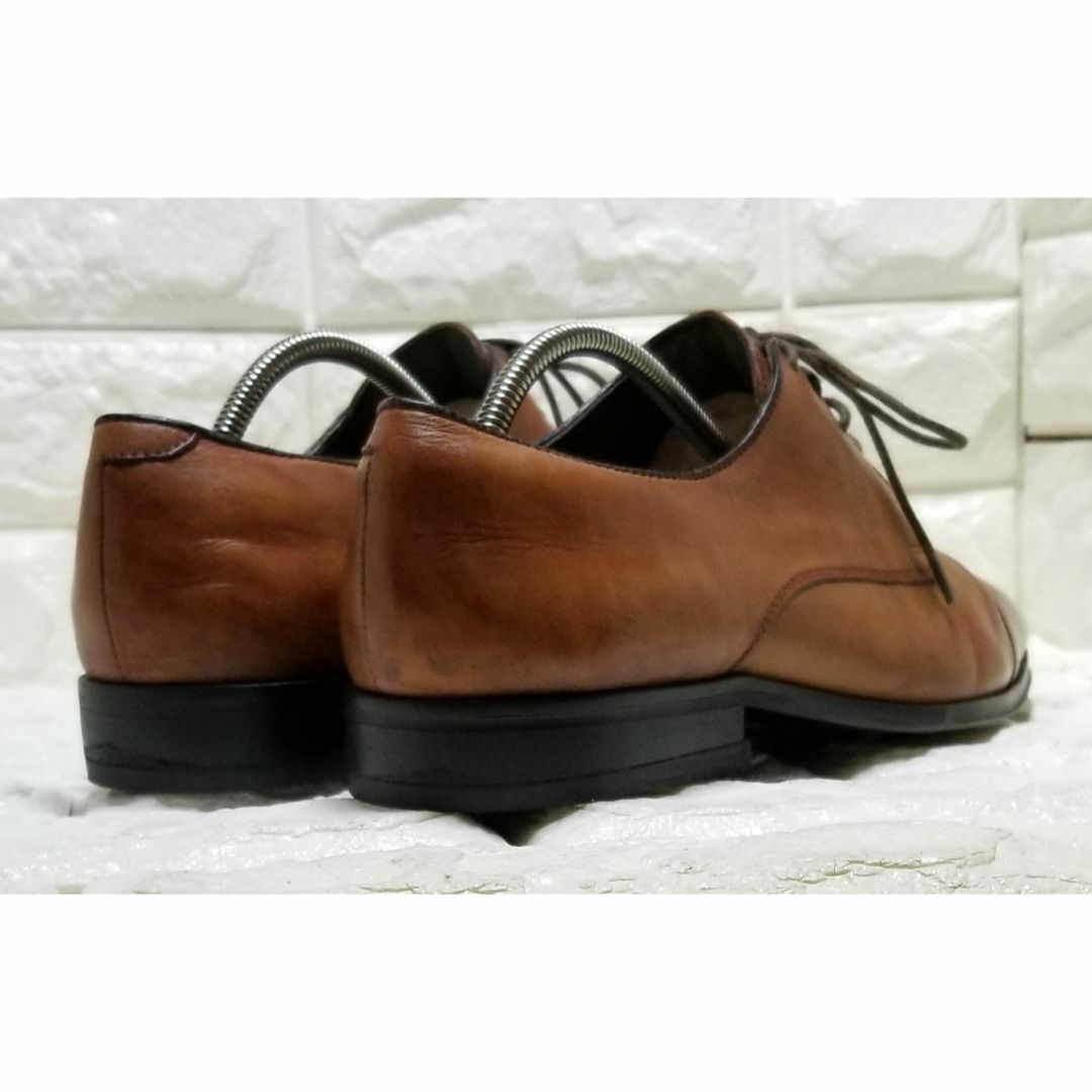 alfredoBANNISTER(アルフレッドバニスター)のalfledBANNISTER ストレートチップ size43　茶 メンズの靴/シューズ(ドレス/ビジネス)の商品写真