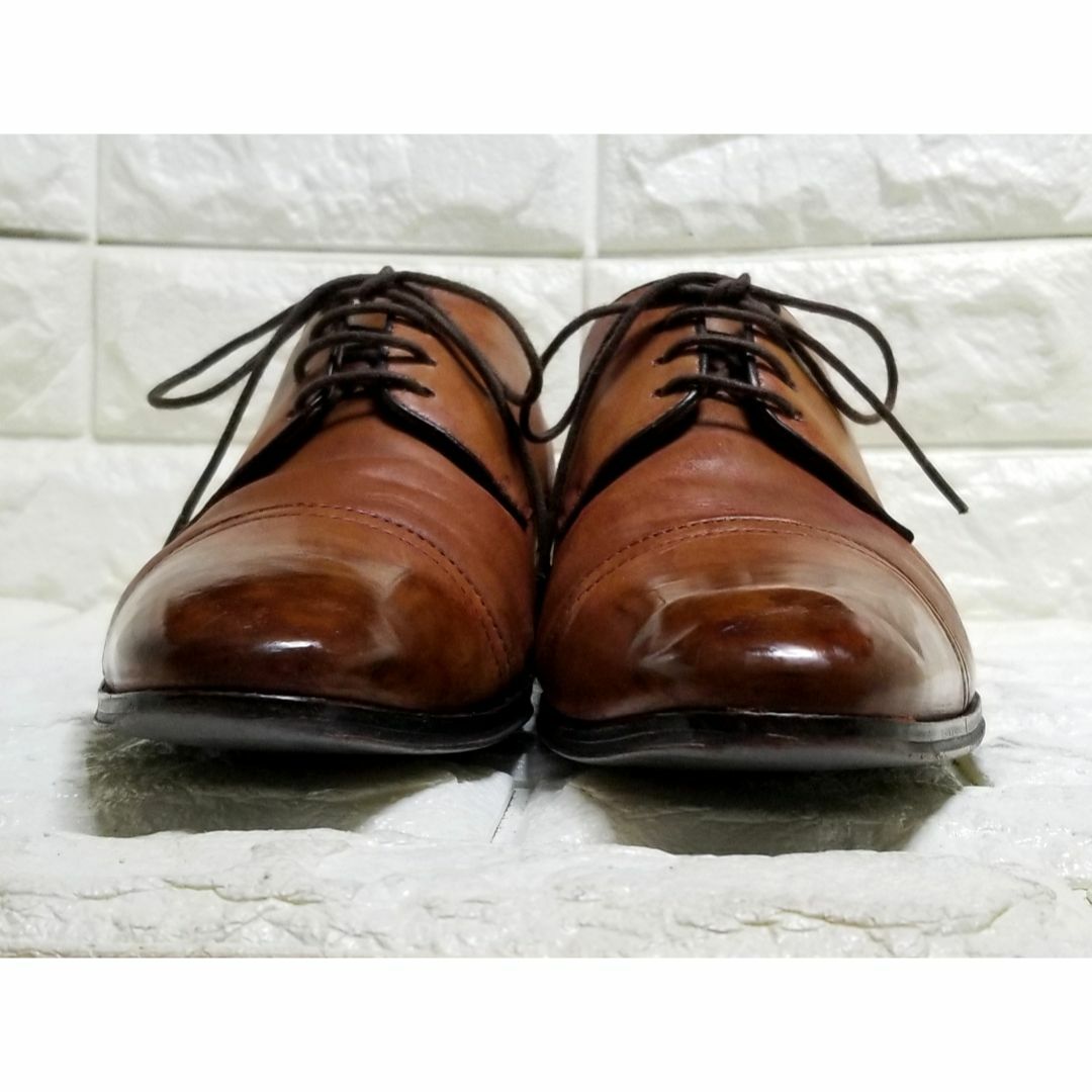 alfredoBANNISTER(アルフレッドバニスター)のalfledBANNISTER ストレートチップ size43　茶 メンズの靴/シューズ(ドレス/ビジネス)の商品写真