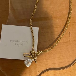 一粒keshi pearl      gold.necklace