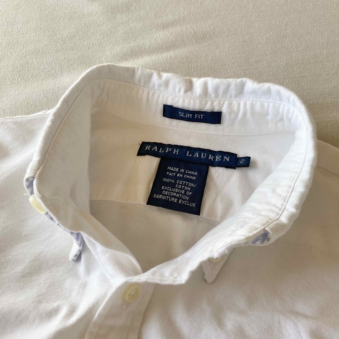 Ralph Lauren - ラルフローレン 襟裏ストライプ ロゴ刺繍 Ralph Lauren - ラルフローレン 襟裏ストライプ ロゴ刺繍