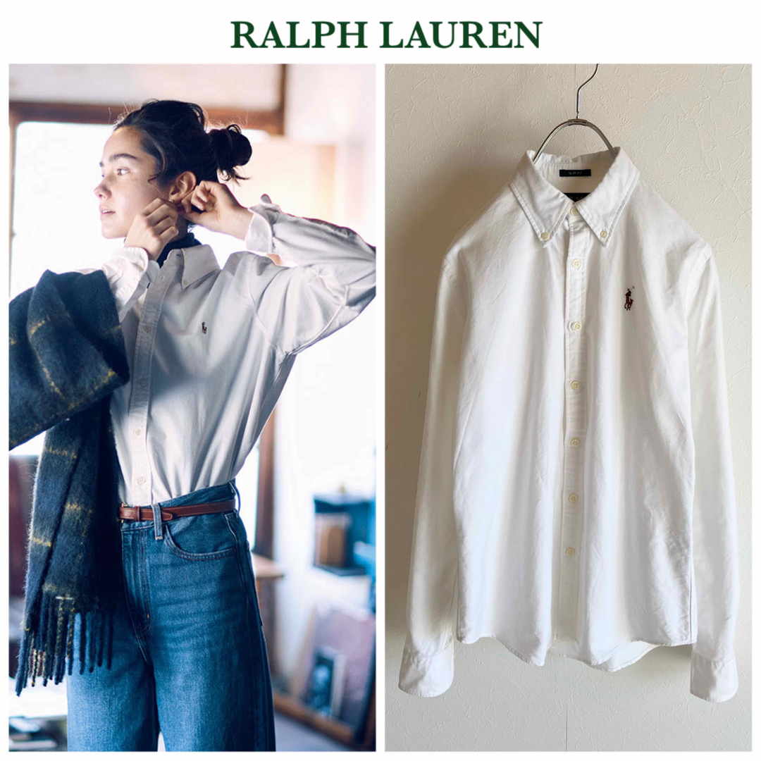 Ralph Lauren - ラルフローレン 襟裏ストライプ ロゴ刺繍 Ralph Lauren - ラルフローレン 襟裏ストライプ ロゴ刺繍