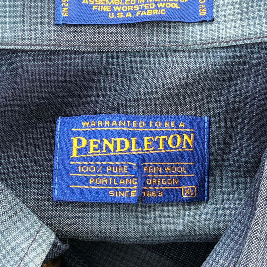 PENDLETON - 90年代 PENDLETON ペンドルトン ボタンダウン 長袖 PENDLETON - 90年代 PENDLETON ペンドルトン ボタンダウン 長袖