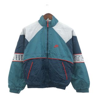 ナイキ(NIKE)の90年代 NIKE ナイキ ナイロン トラックジャケット スポーツ ブルー (メンズ XS) 中古 古着 Q1848(その他)