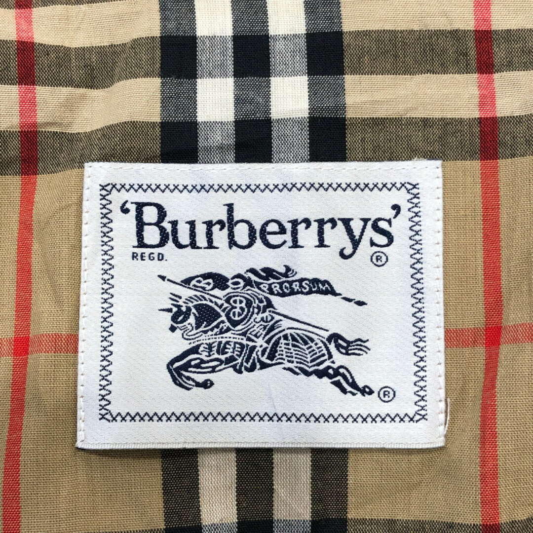 BURBERRY(バーバリー)の90年代 Burberrys バーバリーズ ステンカラーコート ベージュ (メンズ Ⅿ相当) 中古 古着 Q1849 メンズのジャケット/アウター(トレンチコート)の商品写真