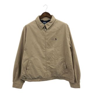 ポロラルフローレン(POLO RALPH LAUREN)のPolo by Ralph Lauren ポロ ラルフローレン スイングトップ ワンポイントロゴ ベージュ (メンズ XL) 中古 古着 Q1844(その他)