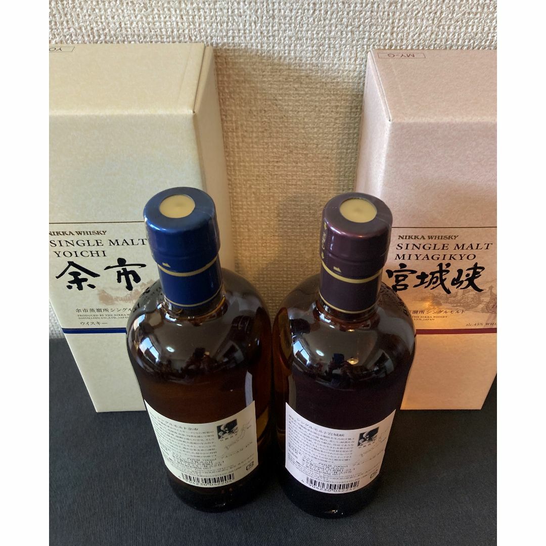 ニッカ NIKKA 余市 & 宮城狭 ウイスキー ギフトBOX付き 食品/飲料/酒の酒(ウイスキー)の商品写真