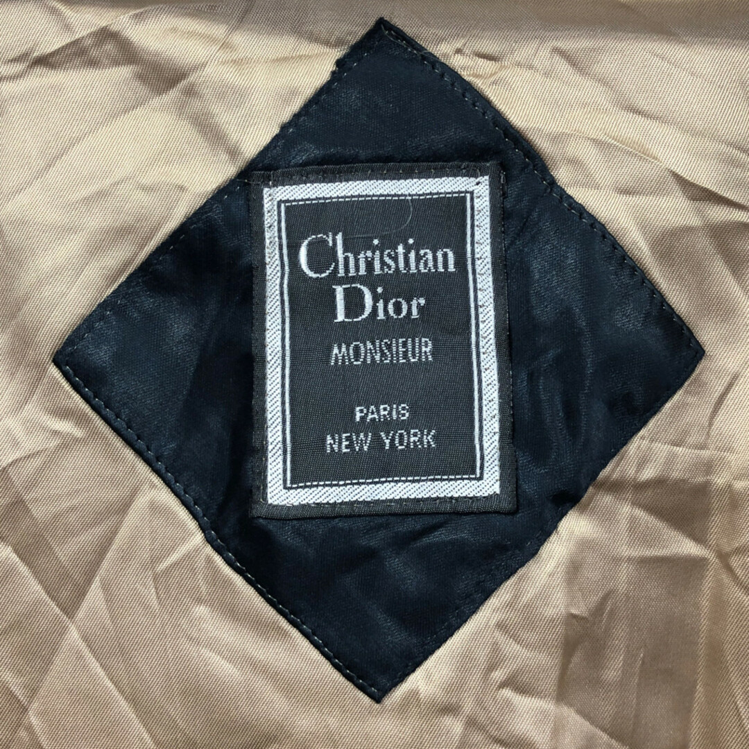 Christian Dior(クリスチャンディオール)の90年代 Christian Dior クリスチャン ディオール トレンチコート ベージュ (メンズ 44L) 中古 古着 Q1866 メンズのジャケット/アウター(トレンチコート)の商品写真