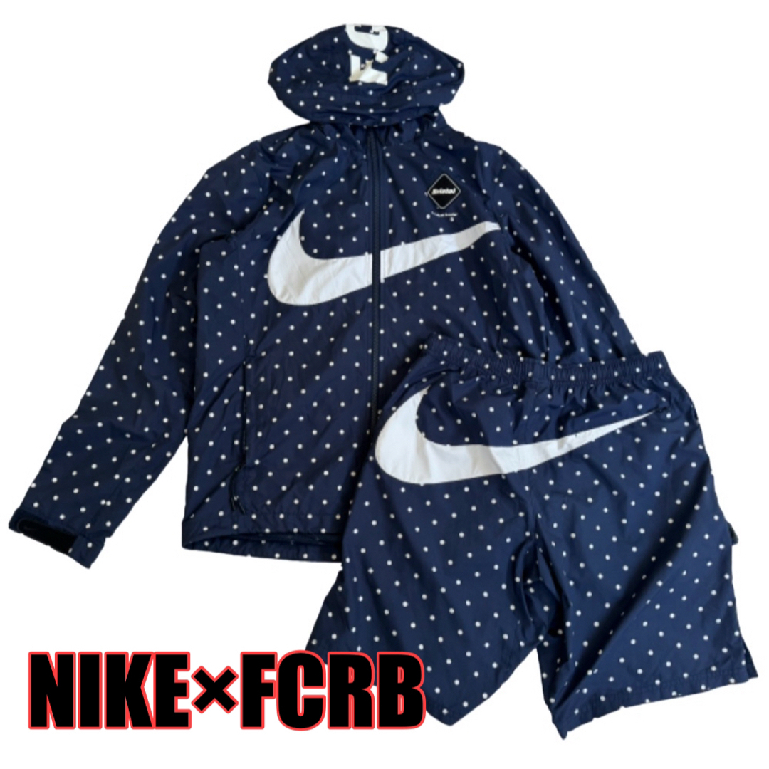 F.C.R.B.(エフシーアールビー)の【希少】NIKE × FCRB ドット 水玉 ナイロンパーカー セットアップ メンズのジャケット/アウター(ナイロンジャケット)の商品写真