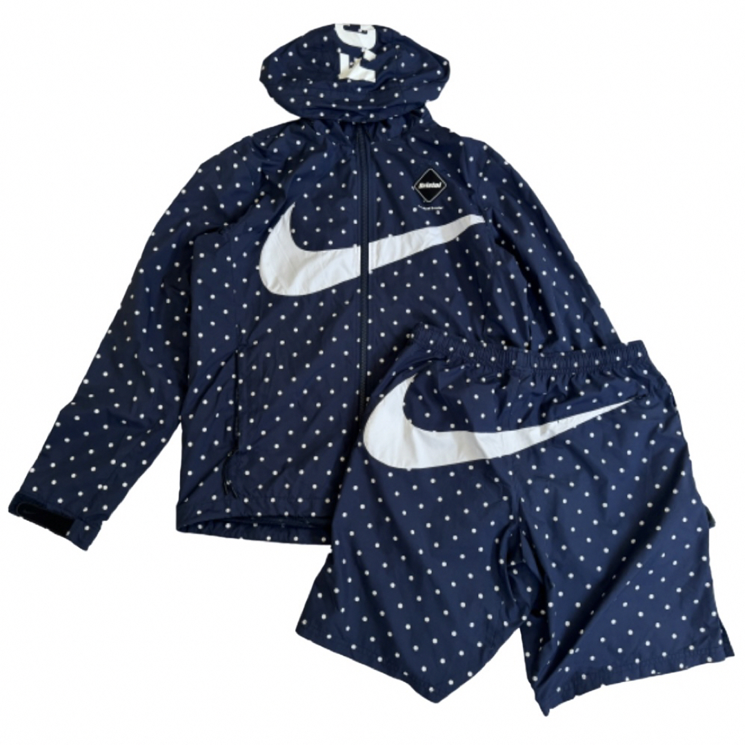 F.C.R.B.(エフシーアールビー)の【希少】NIKE × FCRB ドット 水玉 ナイロンパーカー セットアップ メンズのジャケット/アウター(ナイロンジャケット)の商品写真