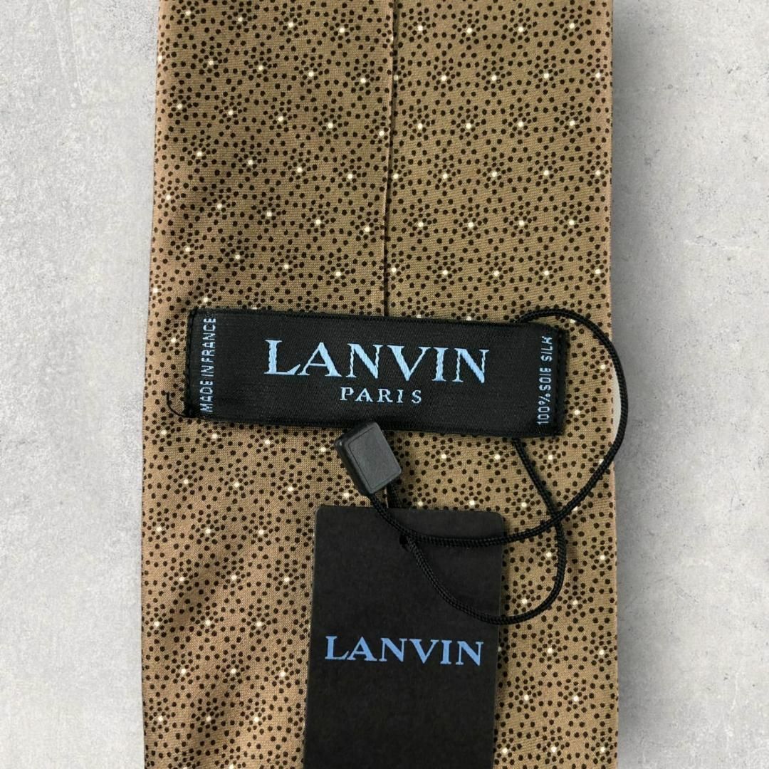 LANVIN(ランバン)の【5961】未使用保管品！　ランバン　ネクタイ　ブラウン系 メンズのファッション小物(ネクタイ)の商品写真