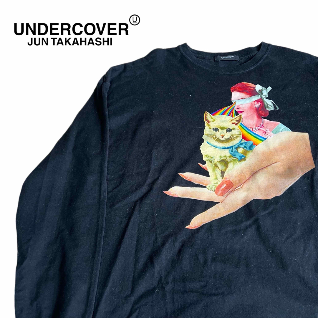 UNDERCOVER(アンダーカバー)の希少★UNDERCOVER アンダーカバー 3D デザインロンT ブラック メンズのトップス(Tシャツ/カットソー(七分/長袖))の商品写真