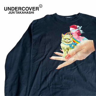 アンダーカバー(UNDERCOVER)の希少★UNDERCOVER アンダーカバー 3D デザインロンT ブラック(Tシャツ/カットソー(七分/長袖))