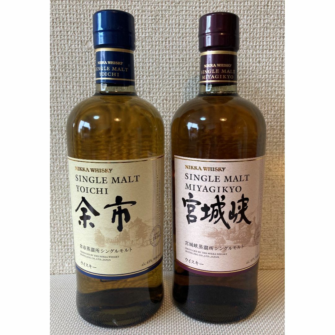 NIKKA ニッカ 余市 & 宮城狭 ウイスキー  食品/飲料/酒の酒(ウイスキー)の商品写真