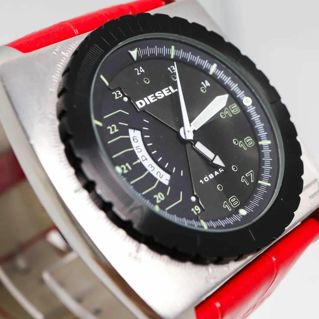 DIESEL(ディーゼル)の《一点物》DIESEL 腕時計 ブラック デイト メンズ ビッグフェイス i メンズの時計(腕時計(アナログ))の商品写真