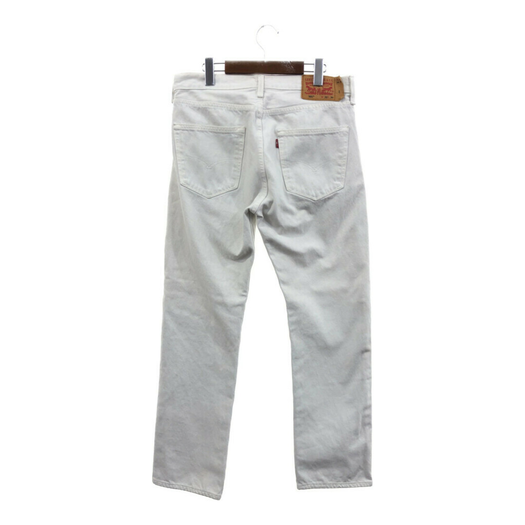 Levi's(リーバイス)のLevi's リーバイス 501 ホワイト デニムパンツ アメカジ (メンズ Ｗ32 Ｌ30) 中古 古着 Q1946 メンズのパンツ(デニム/ジーンズ)の商品写真