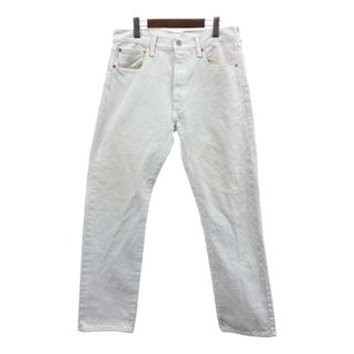 リーバイス(Levi's)のLevi's リーバイス 501 ホワイト デニムパンツ アメカジ (メンズ Ｗ32 Ｌ30) 中古 古着 Q1946(デニム/ジーンズ)