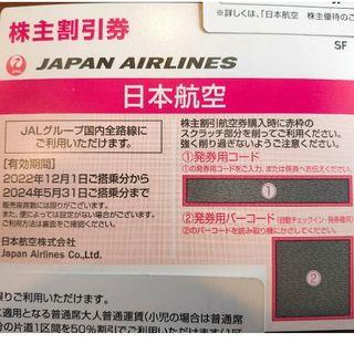 JAL(日本航空) - JAL(日本航空)株主優待券  新品 未使用券 1枚