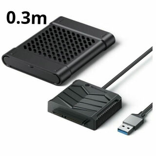 SATA USB 変換ケーブル0.3m 2.5インチ  USB3.0 Type-(PC周辺機器)