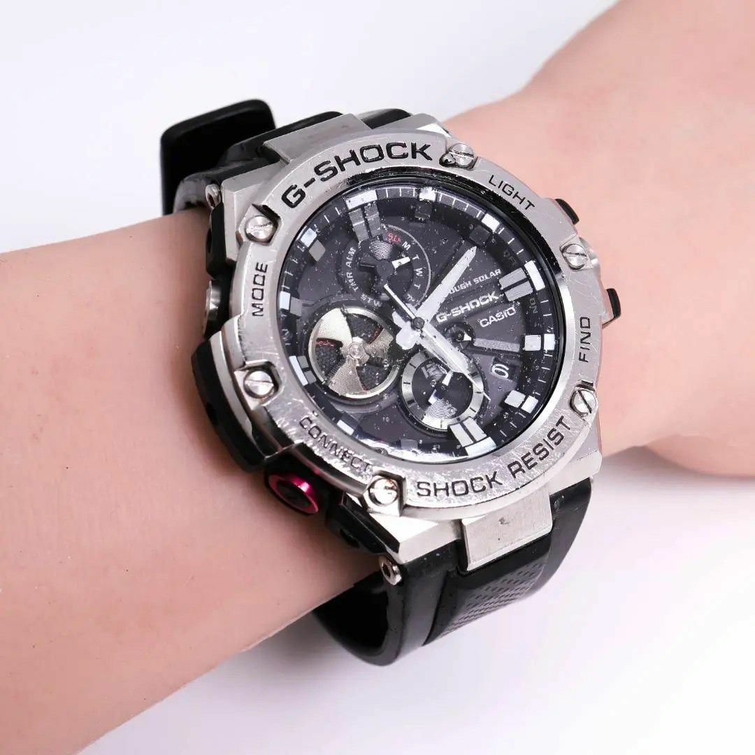 G-SHOCK(ジーショック)の《希少》G-SHOCK 腕時計 GST-B100 ソーラー モバイルリンク機能 メンズの時計(腕時計(アナログ))の商品写真