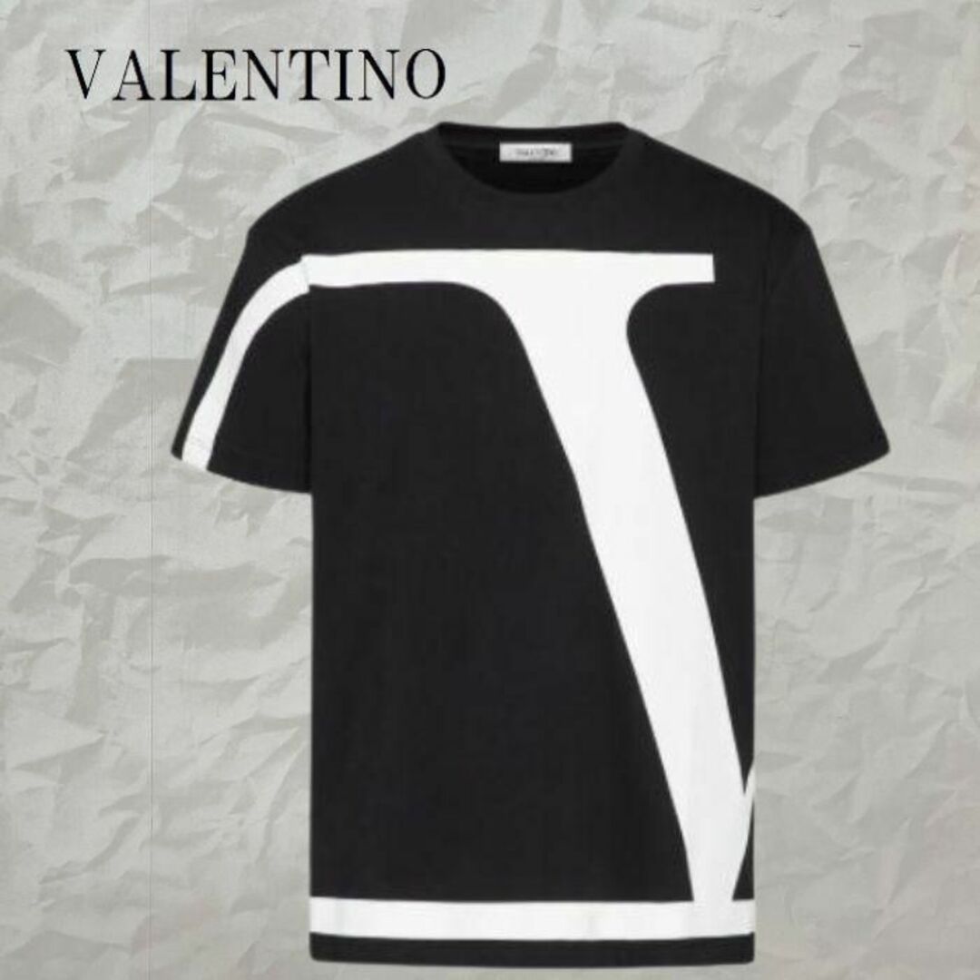 VALENTINO(ヴァレンティノ)の新品・未使用☆ヴァレンティノ　ビッグロゴ 　コットンTシャツ　Sサイズ 62 メンズのトップス(Tシャツ/カットソー(半袖/袖なし))の商品写真